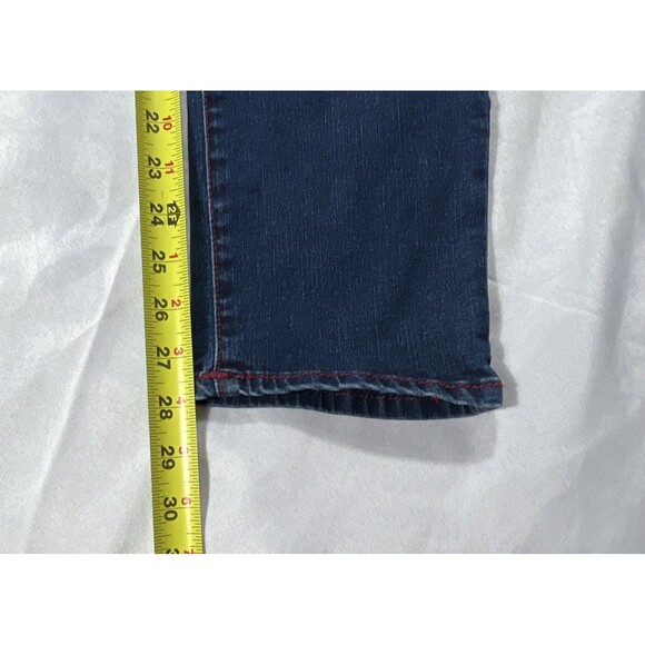 True Religion Rocco Red Stitched Boys Size 14 Relaxed Skinny Jeans NWT - Picture 8 of 13